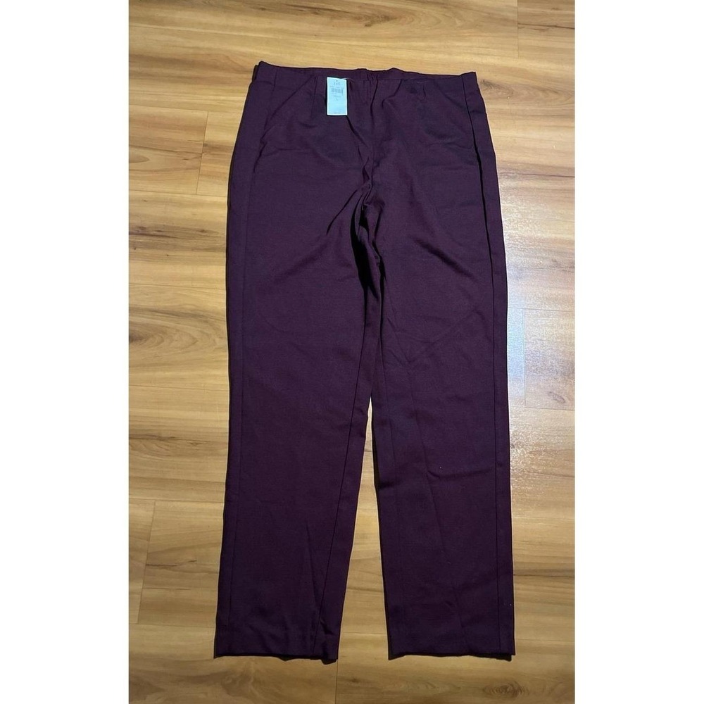 NWT J.Jill Ponte Slim Leg Pull On Business Work Career Stretch Casual Pants - Picture 2 of 6